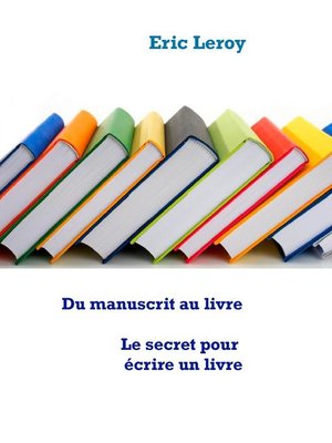 cover image of Du manuscrit au livre